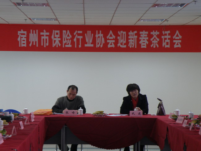 宿州市保险行业协会召开迎新春茶话会